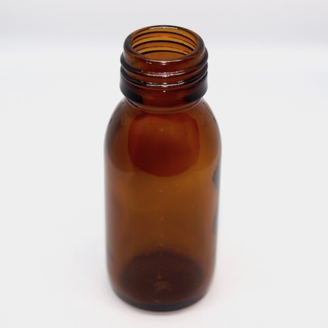 Amber glass bottle & no cap: 50ml image 0